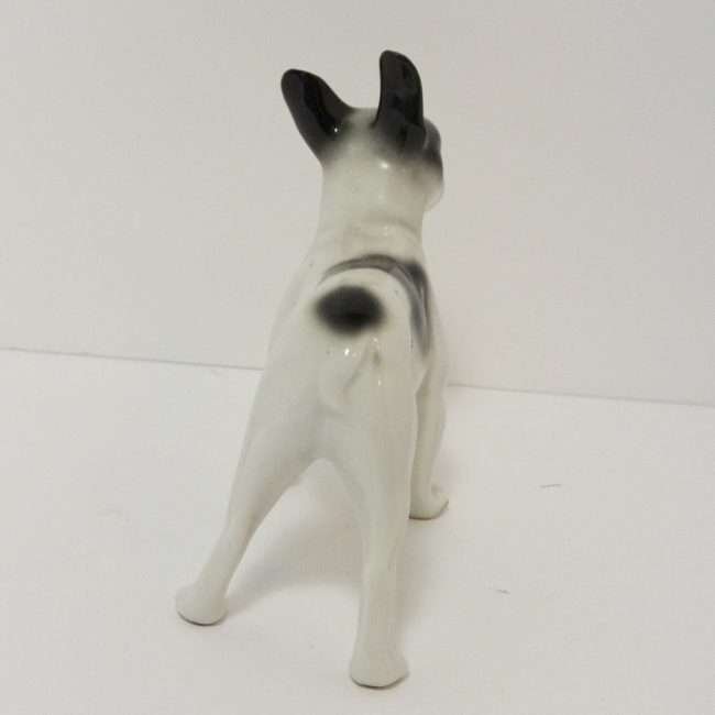 Vintage Porcelain French Bulldog Figurine back