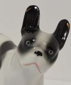 Vintage Porcelain French Bulldog Figurine close
