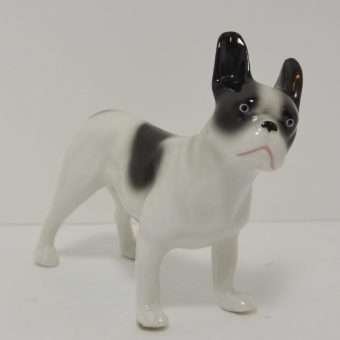 Vintage Porcelain French Bulldog Figurine