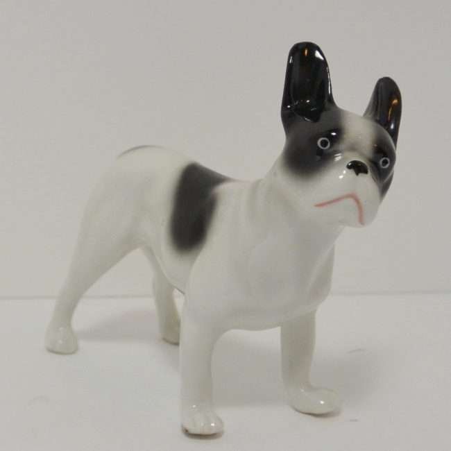 Vintage Porcelain French Bulldog Figurine