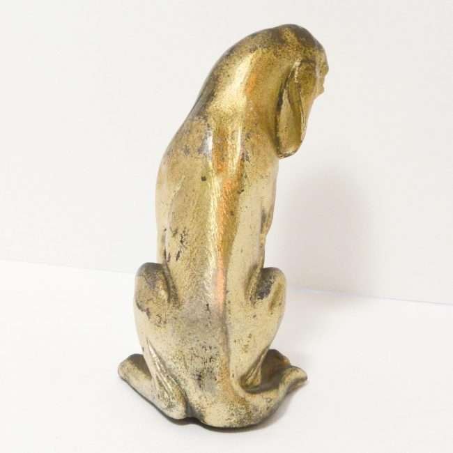 Vintage Bloodhound Dog Figurine back