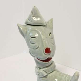 Vintage Bonzo Dog Decanter close