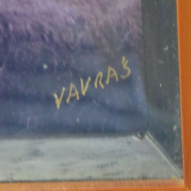 Vintage French Bulldogs Original Photo signature