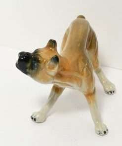 Porcelain Boxer Dog Figurine 1