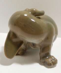 Royal Copenhagen Porcelain Dachshund Figurine Puppy Chasing Tail front