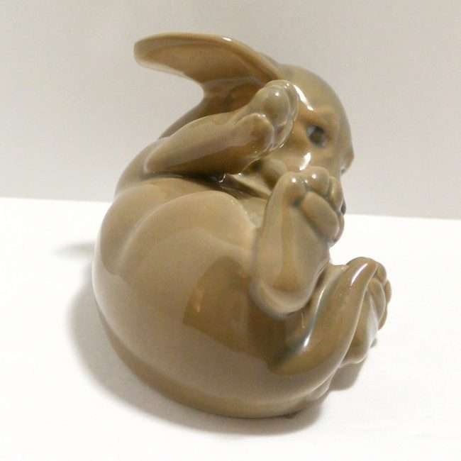 Royal Copenhagen Porcelain Dachshund Puppy Dog Rolling Over back