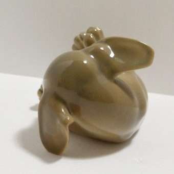 Royal Copenhagen Porcelain Dachshund Puppy Dog Rolling Over front