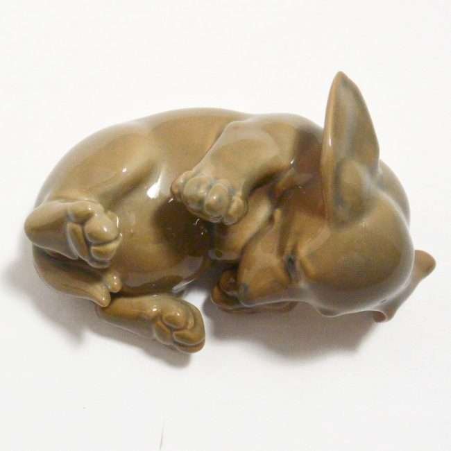 Royal Copenhagen Porcelain Dachshund Puppy Dog Rolling Over 1