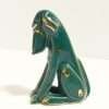 Antique Basset Hound Ceramic Figurine - POT-2193
