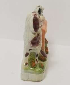 Antique Staffordshire Spaniel Dog and Puppy side 2