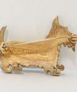 Vintage Boucher Scottish Terrier Dog Pin closed