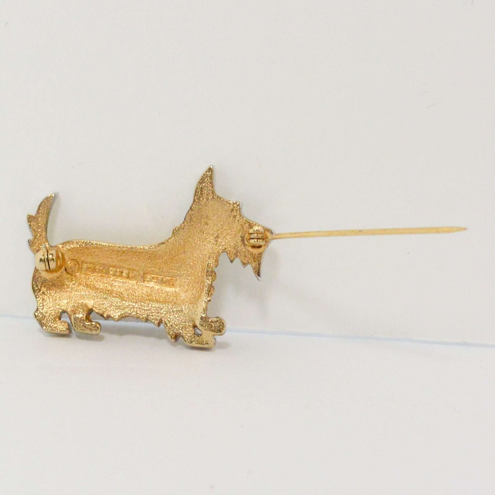 Vintage Boucher Scottish Terrier Dog Rhinestone Pin #2 - A Dogs Tale Collectibles