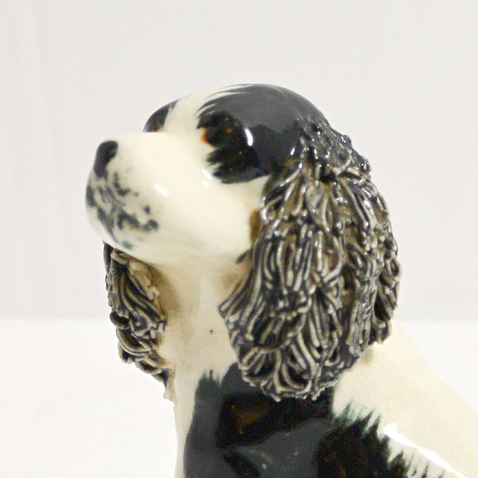 Vintage California Pottery Springer Spaniel Dog Figurine #2 - A Dogs Tale Collectibles