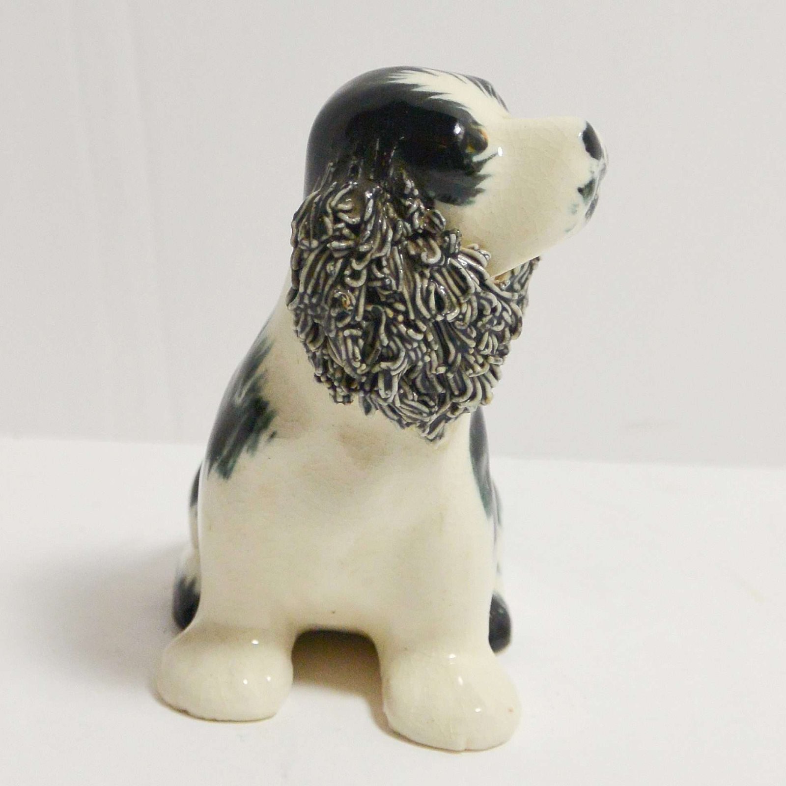 Vintage California Pottery Springer Spaniel Dog Figurine #4 - A Dogs Tale Collectibles