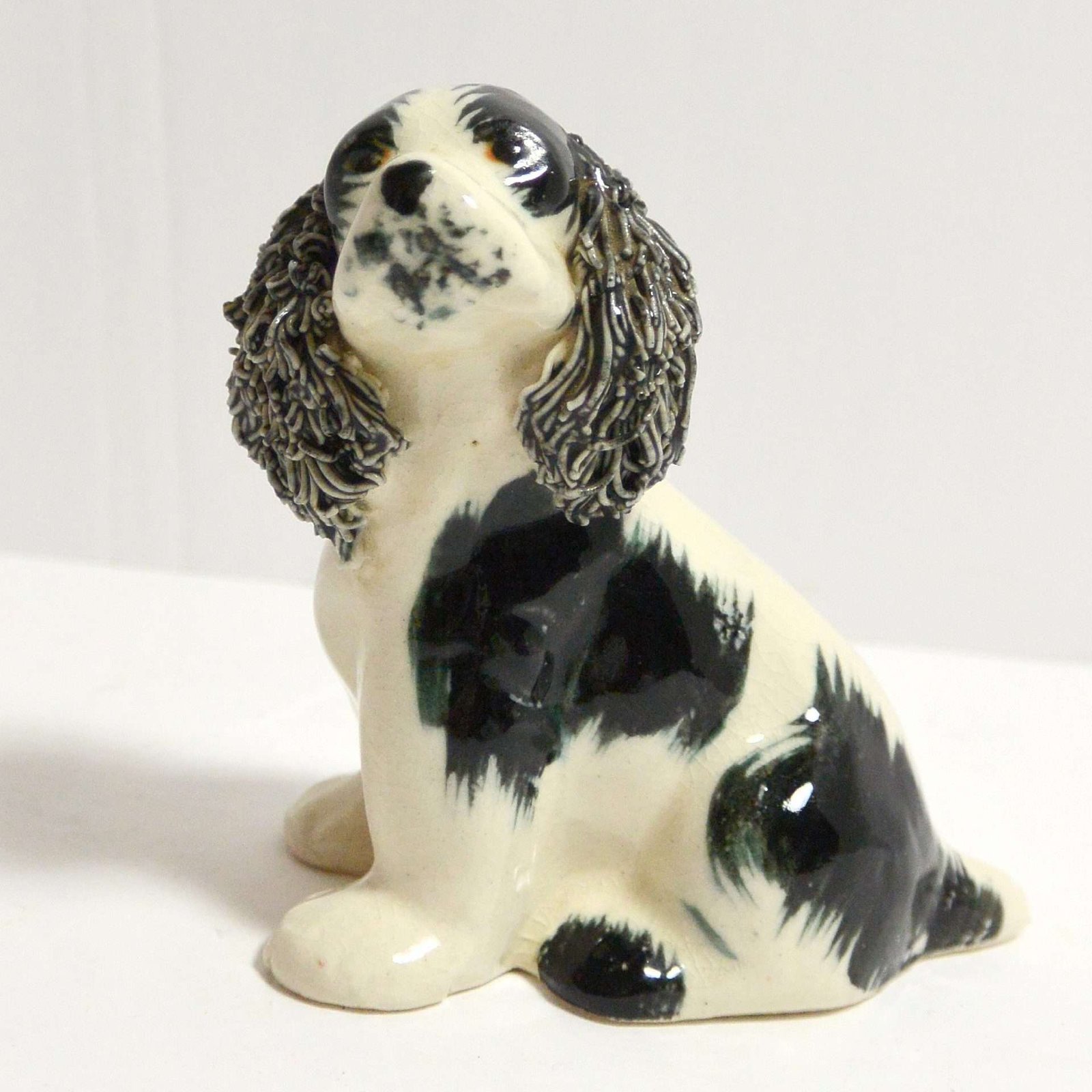 Vintage California Pottery Springer Spaniel Dog Figurine CRM-2781