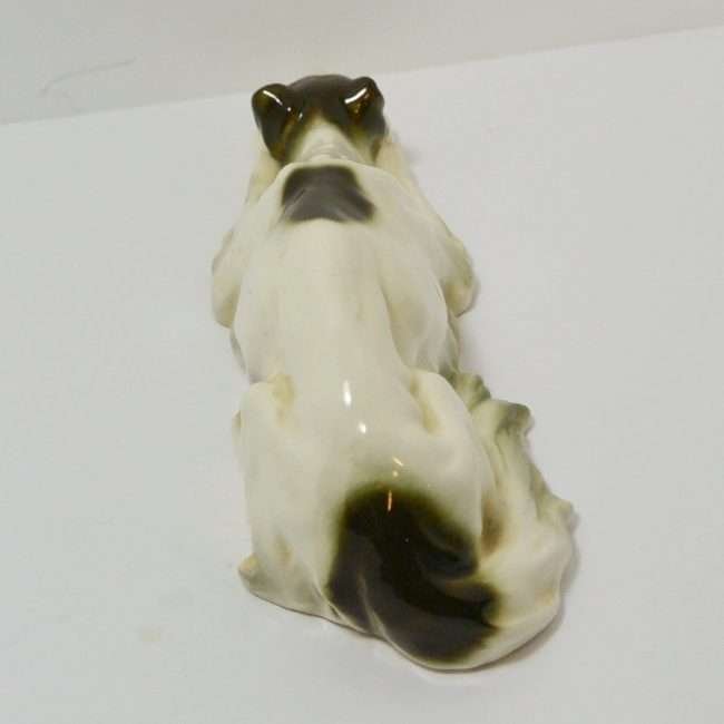 Vintage Borzoi Porcelain Figurine back