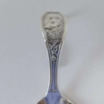 Antique Collie Dog Baby Spoon
