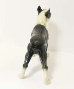 Vintage Porcelain Boston Terrier Figurine back