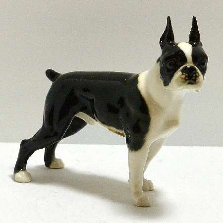 Boston Terrier Porcelain Figurine-CRM-2660