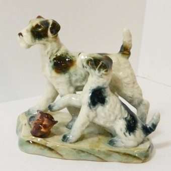 Occupied Japan Fox Terrier Figurine