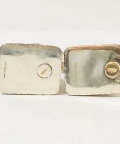 Silver Plate German Shepherd Salt and Pepper bottom 3