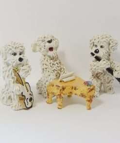 Vintage Spaghetti Poodle Figurines