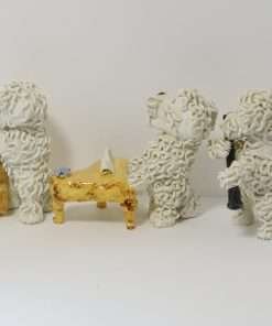 Vintage Spaghetti Poodle Figurines 2