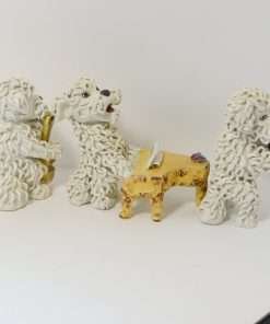 Vintage Spaghetti Poodle Figurines 1