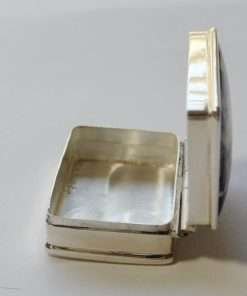 Antique Sterling Silver Dogs Playing Poker Open 1