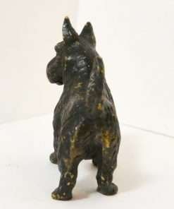 Cold-Painted Bronze Scottish Terrier Dog back