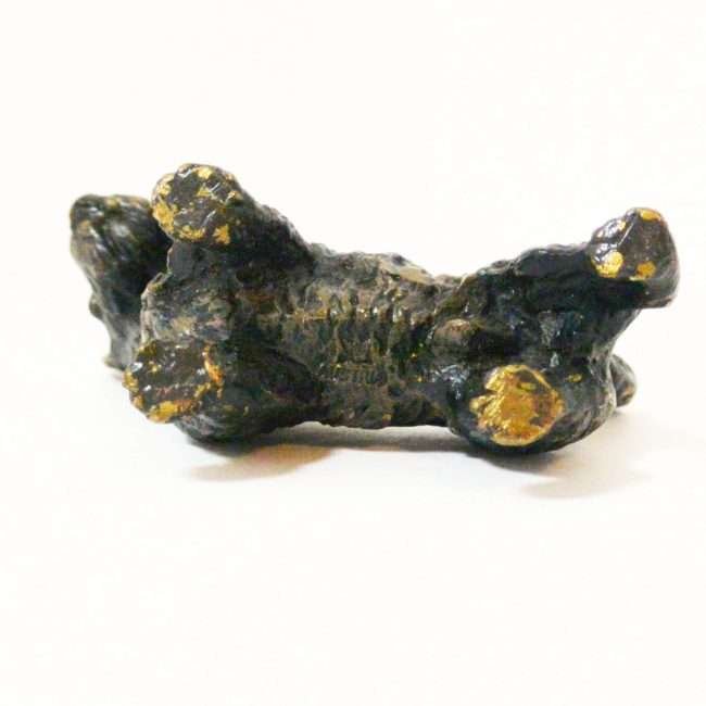 Cold-Painted Bronze Scottish Terrier Dog bottom