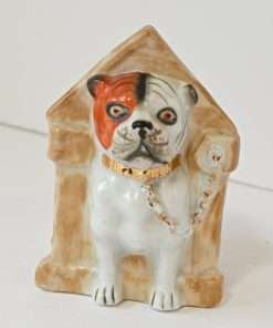 Antique Bulldog Matchstick Holder