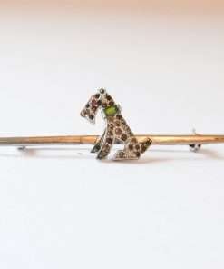 Antique Fox Terrier Bar Pin