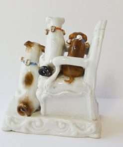 Porcelain Pug Dog Fairing back