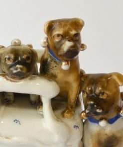 Antique Porcelain Pug Dog Fairing close