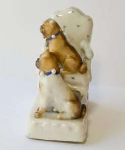 Antique Porcelain Pug Dog Fairing side
