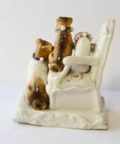 Antique Porcelain Pug Dog Fairing side 2