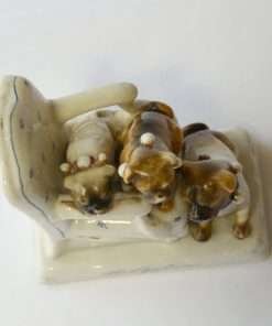 Antique Porcelain Pug Dog Fairing top