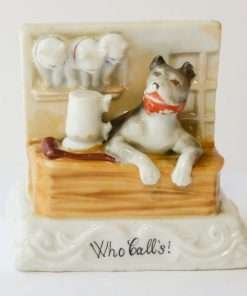 Antique Porcelain Dog Fairing