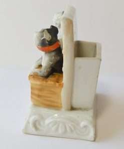 Antique Porcelain Dog Fairing side