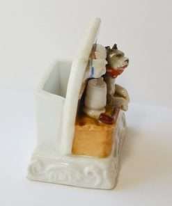 Antique Porcelain Dog Fairing side 2