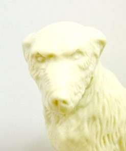White Belleek Irish Wolfhound Close 1