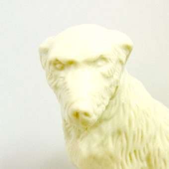 White Belleek Irish Wolfhound Close 1
