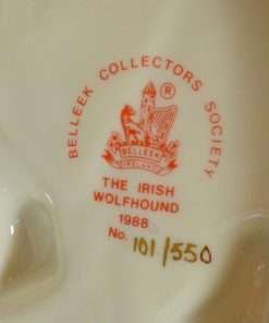 White Belleek Irish Wolfhound Mark