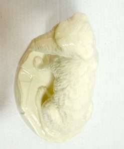 White Belleek Irish Wolfhound Top