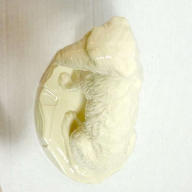 White Belleek Irish Wolfhound Top