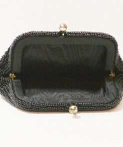 Vintage Hand Beaded Dog Change Purse Open