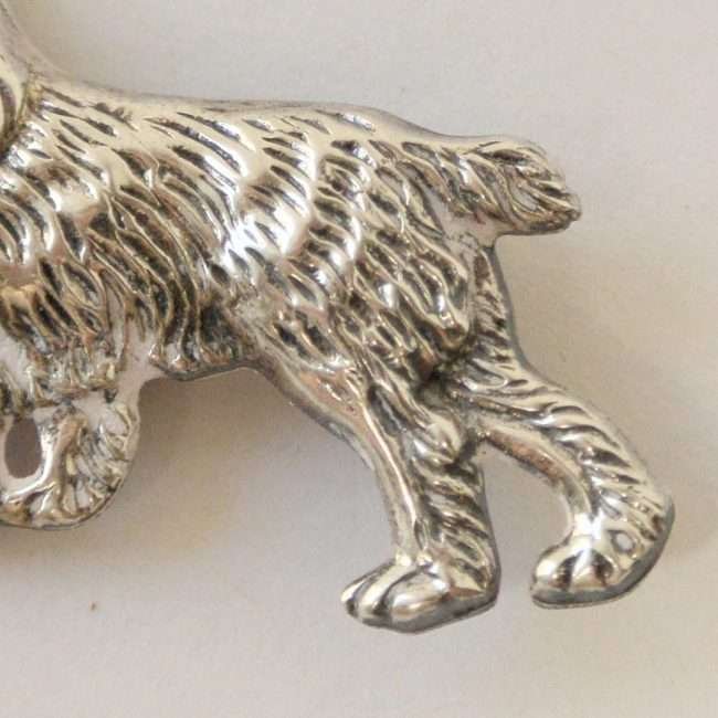 Vintage Sterling Cocker Spaniel Pin Close 2