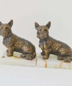 Vintage Bronze Scottish Terrier Bookends 2
