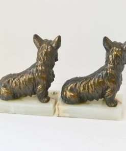Vintage Bronze Scottish Terrier Bookends 1
